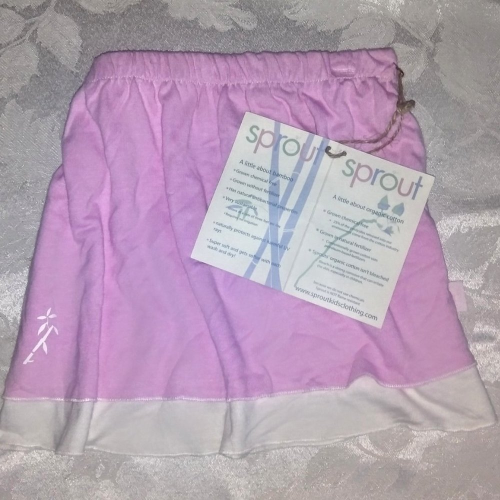 Pink skirt, bamboo organic cotton